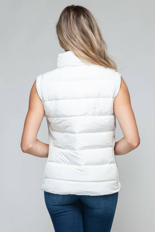 Snobbish Zip Up Turtleneck Vest with Pockets - 1985 the VAULT Boutique