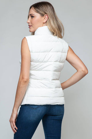 Snobbish Zip Up Turtleneck Vest with Pockets - 1985 the VAULT Boutique