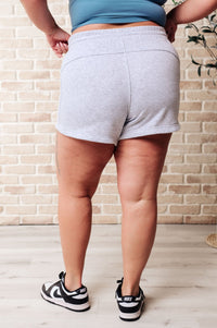 We're Only Getting Better Drawstring Shorts in Grey - Happily Ever Atchison Shop Co.