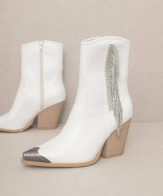 OASIS SOCIETY Kai - Rhinestone Fringe Boots - 1985 the VAULT Boutique