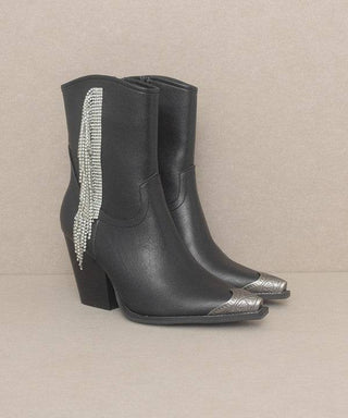 OASIS SOCIETY Kai - Rhinestone Fringe Boots - 1985 the VAULT Boutique