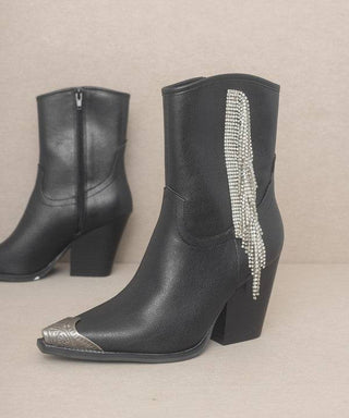 OASIS SOCIETY Kai - Rhinestone Fringe Boots - 1985 the VAULT Boutique