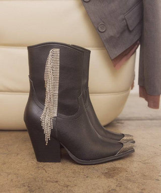 OASIS SOCIETY Kai - Rhinestone Fringe Boots - 1985 the VAULT Boutique