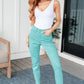 Bridgette High Rise Garment Dyed Slim Jeans in Aquamarine - 1985 the VAULT Boutique