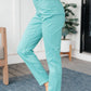 Bridgette High Rise Garment Dyed Slim Jeans in Aquamarine - 1985 the VAULT Boutique