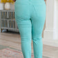 Bridgette High Rise Garment Dyed Slim Jeans in Aquamarine - 1985 the VAULT Boutique