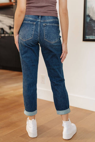 London Midrise Cuffed Boyfriend Jeans - 1985 the VAULT Boutique