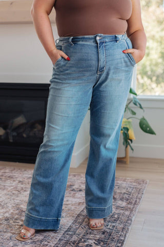 Mindy Mid Rise Wide Leg Jeans - 1985 the VAULT Boutique