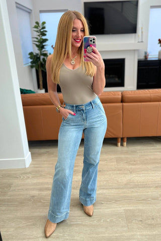 Mindy Mid Rise Wide Leg Jeans - 1985 the VAULT Boutique