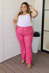 Tanya Control Top Faux Leather Pants in Hot Pink - 1985 the VAULT Boutique