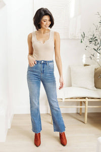 Jody Slim Flare Side Slit Jeans - 1985 the VAULT Boutique