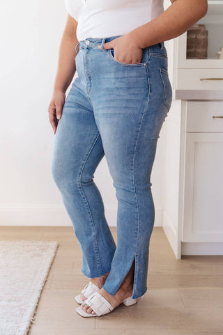 Jody Slim Flare Side Slit Jeans - 1985 the VAULT Boutique