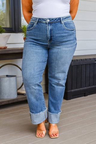 Jones High Rise Cuffed Straight Jeans - 1985 the VAULT Boutique