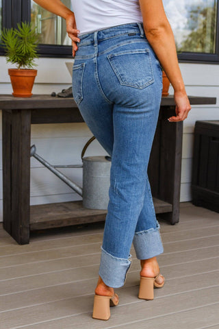 Jones High Rise Cuffed Straight Jeans - 1985 the VAULT Boutique