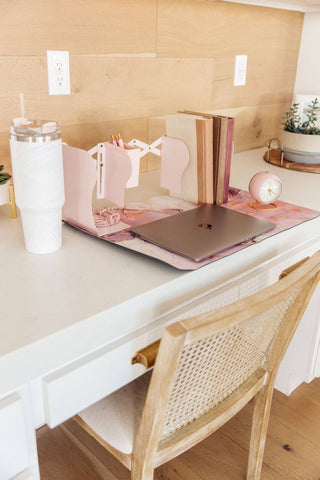 Say No More Luxury desk pad in Pink Marble - 1985 the VAULT Boutique