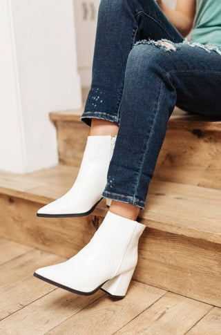 Amari Ankle Boots in White - 1985 the VAULT Boutique