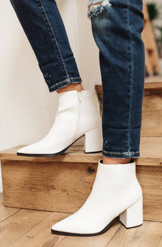 Amari Ankle Boots in White - 1985 the VAULT Boutique