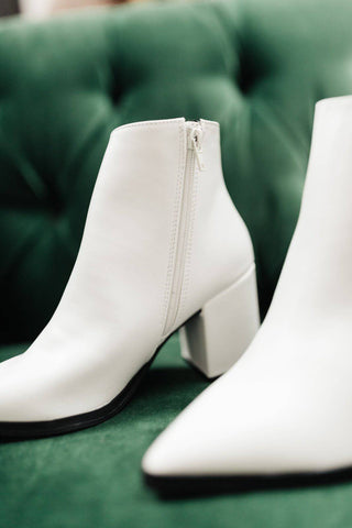 Amari Ankle Boots in White - 1985 the VAULT Boutique