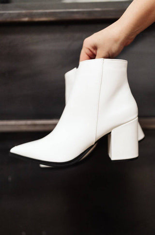 Amari Ankle Boots in White - 1985 the VAULT Boutique