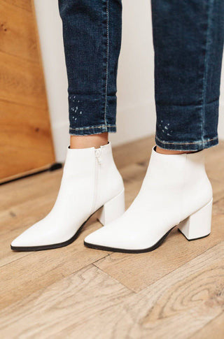 Amari Ankle Boots in White - 1985 the VAULT Boutique