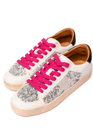 Another Round Sneakers in Silver Sequins - 1985 the VAULT Boutique