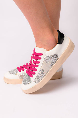 Another Round Sneakers in Silver Sequins - 1985 the VAULT Boutique