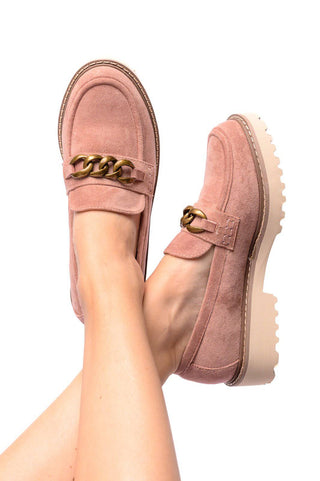 Literally Loafers in Blush Faux Suede - 1985 the VAULT Boutique