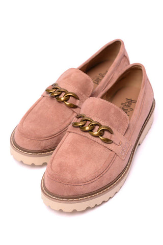 Literally Loafers in Blush Faux Suede - 1985 the VAULT Boutique