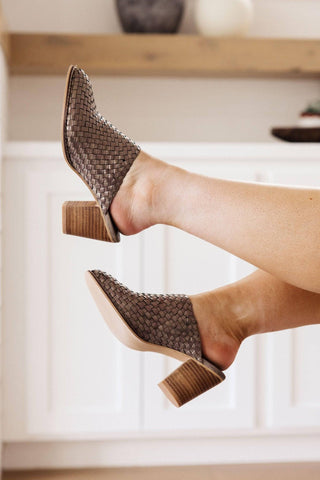 Walk With Me Woven Mules - 1985 the VAULT Boutique