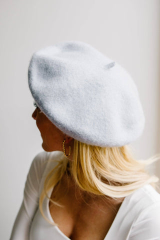 Ohh La La Beret in Ice Blue - 1985 the VAULT Boutique