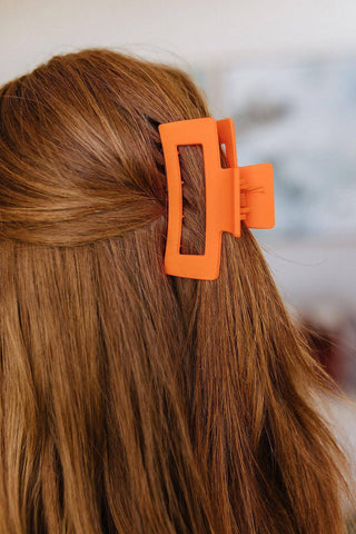 Claw Clip Set of 4 in Orange - 1985 the VAULT Boutique