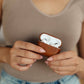 Genuine Leather Airpod Pro Protective Case in Brown - 1985 the VAULT Boutique