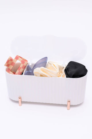 Mini Beauty Organizer in White - 1985 the VAULT Boutique