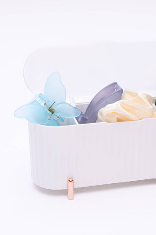 Mini Beauty Organizer in White - 1985 the VAULT Boutique