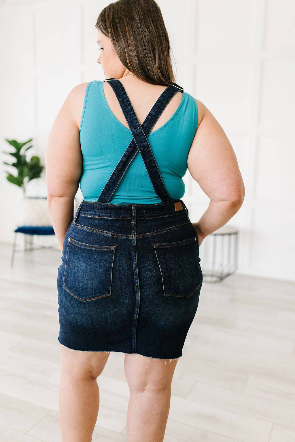 Agnes Denim Overall Dress - 1985 the VAULT Boutique