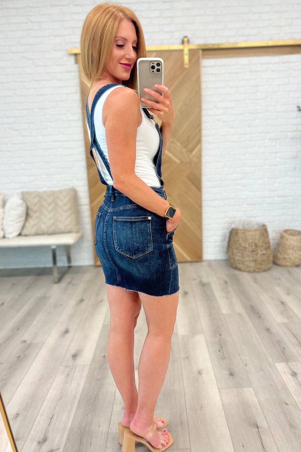 Agnes Denim Overall Dress - 1985 the VAULT Boutique