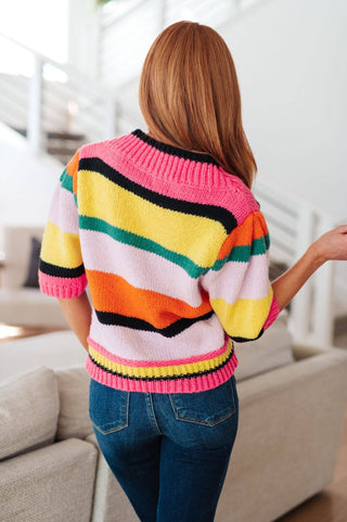 Bright Side Striped Sweater - 1985 the VAULT Boutique