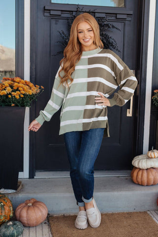 Can't Decide Color Block Striped Sweater - 1985 the VAULT Boutique