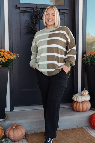 Can't Decide Color Block Striped Sweater - 1985 the VAULT Boutique