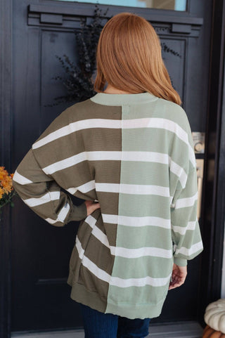 Can't Decide Color Block Striped Sweater - 1985 the VAULT Boutique