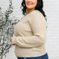 Chai Latte V-Neck Sweater in Oatmeal - 1985 the VAULT Boutique