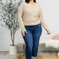 Chai Latte V-Neck Sweater in Oatmeal - 1985 the VAULT Boutique
