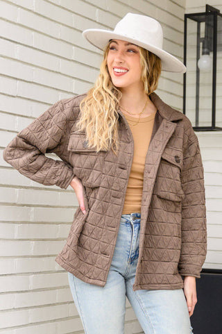 Coming Back Home Jacket in Mocha - 1985 the VAULT Boutique