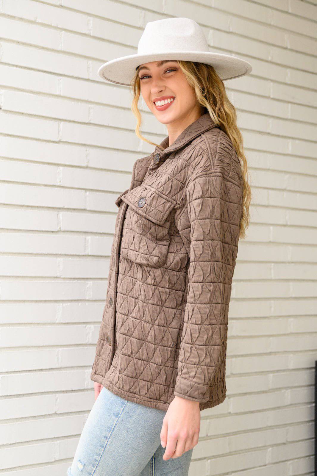 Coming Back Home Jacket in Mocha - 1985 the VAULT Boutique