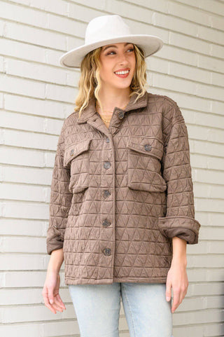 Coming Back Home Jacket in Mocha - 1985 the VAULT Boutique