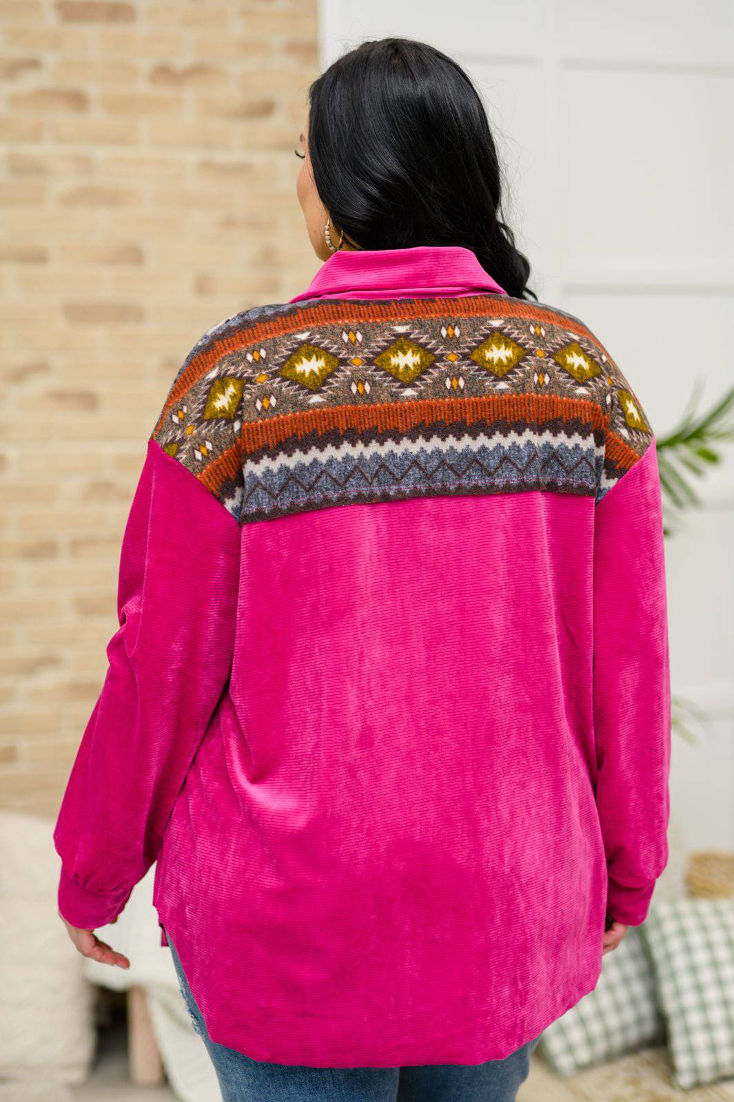 Cozy Cabin Days Sweater in Magenta - 1985 the VAULT Boutique