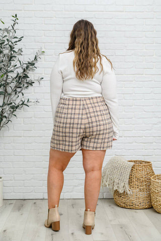 Cute As A Button Plaid Mini Skort - 1985 the VAULT Boutique