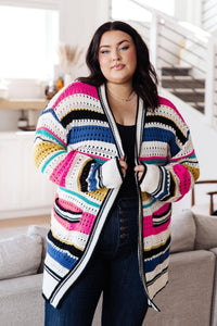 Felt Cute Striped Cardigan - 1985 the VAULT Boutique