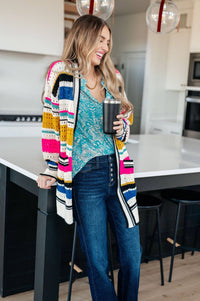 Felt Cute Striped Cardigan - 1985 the VAULT Boutique