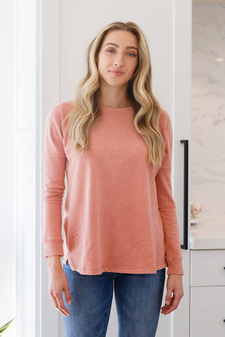 Fun Beginnings Raglan Top In Dusty Mauve - 1985 the VAULT Boutique